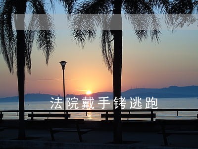 法院戴手铐逃跑 法院戴手铐逃跑