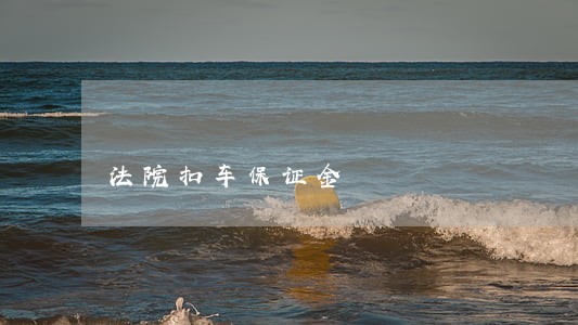 法院扣车保证金 法院扣车保证金