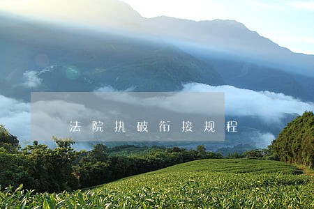 法院执破衔接规程 法院执破衔接规程