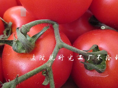法院执行完工厂不给钱怎么办 法院执行完工厂不给钱怎么办