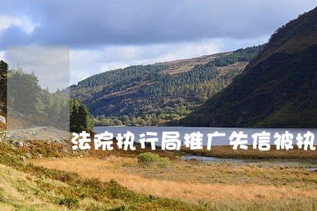 法院执行局推广失信被执行 法院执行局推广失信被执行