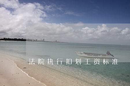 法院执行扣划工资标准