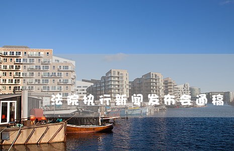 法院执行新闻发布会通稿