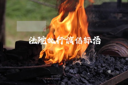 法院执行诚信标语 法院执行诚信标语