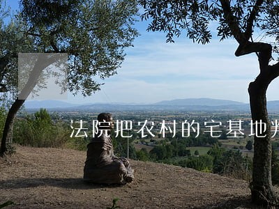 法院把农村的宅基地判给了我 法院把农村的宅基地判给了我