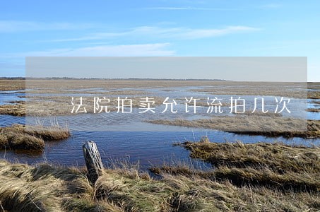 法院拍卖允许流拍几次 法院拍卖允许流拍几次