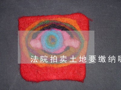 法院拍卖土地要缴纳哪些税费