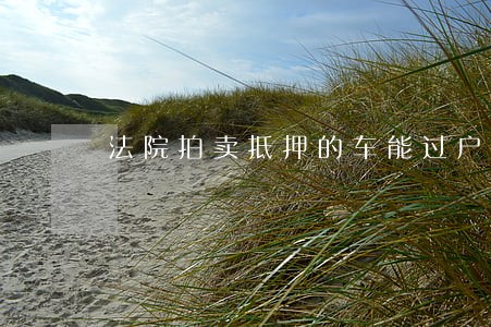 法院拍卖抵押的车能过户吗 法院拍卖抵押的车能过户吗