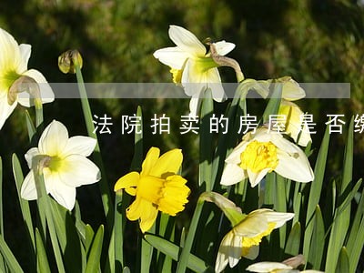 法院拍卖的房屋是否缴纳增值税 法院拍卖的房屋是否缴纳增值税