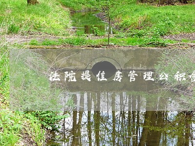 法院提隹房管理公积金 法院提隹房管理公积金