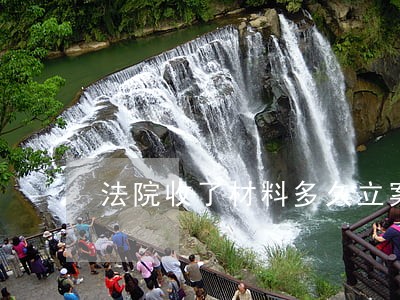 法院收了材料多久立案