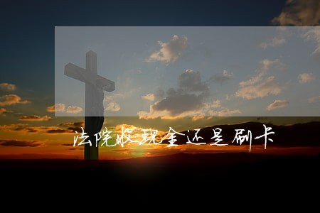 法院收现金还是刷卡