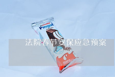 法院春节安保应急预案 法院春节安保应急预案