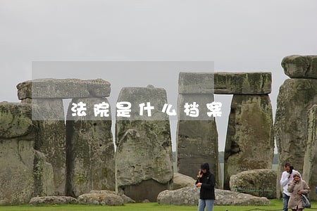 法院是什么档案