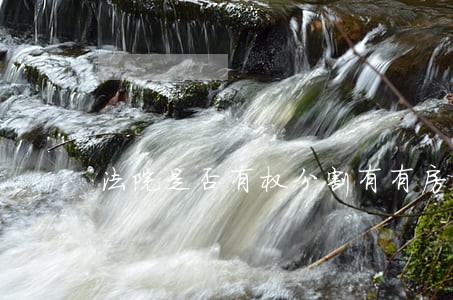 法院是否有权分割有有房贷的房子 法院是否有权分割有有房贷的房子