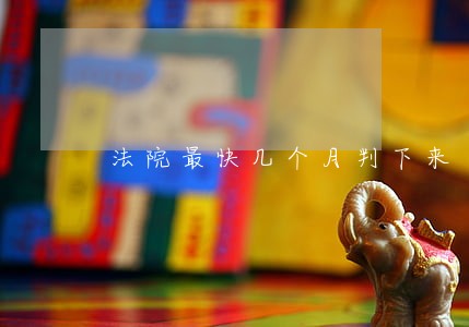 法院最快几个月判下来 法院最快几个月判下来