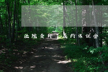 法院查封了履约保证金