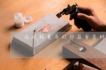 法院档案局打印庭审资料委托书 法院档案局打印庭审资料委托书