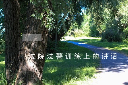 法院法警训练上的讲话 法院法警训练上的讲话