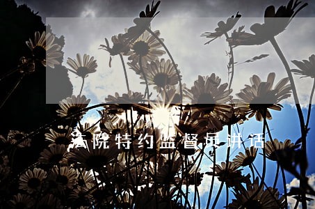 法院特约监督员讲话 法院特约监督员讲话
