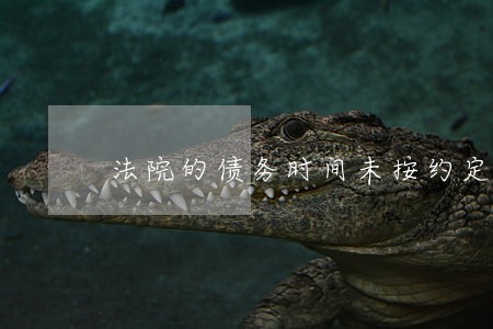 法院的债务时间未按约定打款 法院的债务时间未按约定打款