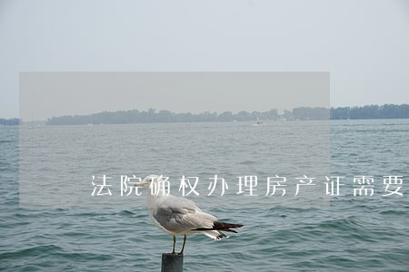 法院确权办理房产证需要交税吗 法院确权办理房产证需要交税吗