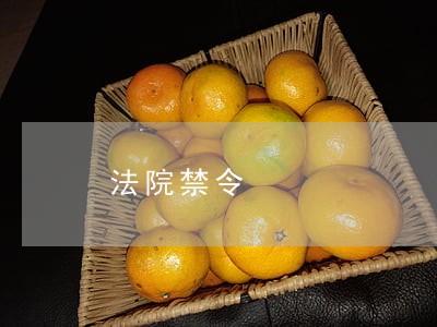 法院禁令 法院禁令