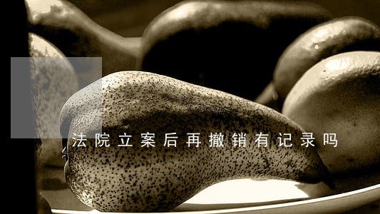 法院立案后再撤销有记录吗 法院立案后再撤销有记录吗