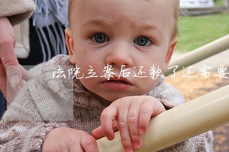 法院立案后还款了还需要开庭吗 法院立案后还款了还需要开庭吗