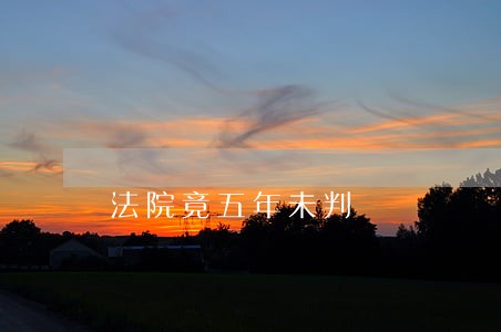 法院竟五年未判