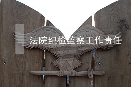 法院纪检监察工作责任 法院纪检监察工作责任