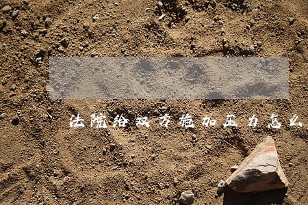 法院给双方施加压力怎么办 法院给双方施加压力怎么办
