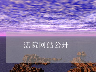 法院网站公开 法院网站公开