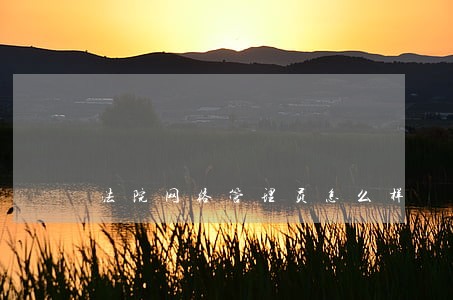 法院网络管理员怎么样 法院网络管理员怎么样