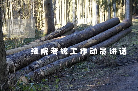 法院考核工作动员讲话