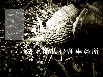 法院能找律师事务所 法院能找律师事务所