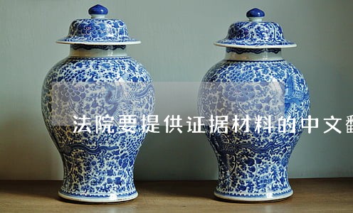 法院要提供证据材料的中文翻译 法院要提供证据材料的中文翻译