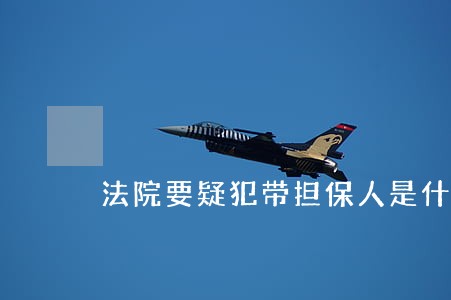 法院要疑犯带担保人是什么意思 法院要疑犯带担保人是什么意思