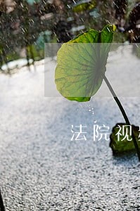 法院视频证据需要什么 法院视频证据需要什么