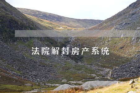 法院解封房产系统 法院解封房产系统