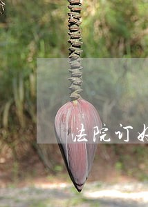 法院订好开庭时间