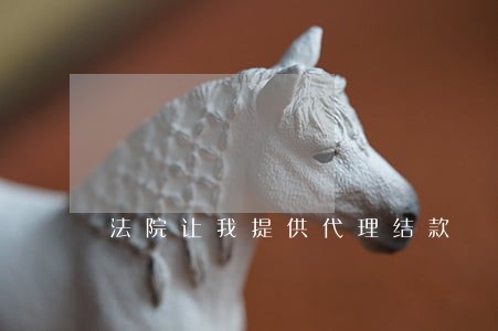法院让我提供代理结款 法院让我提供代理结款