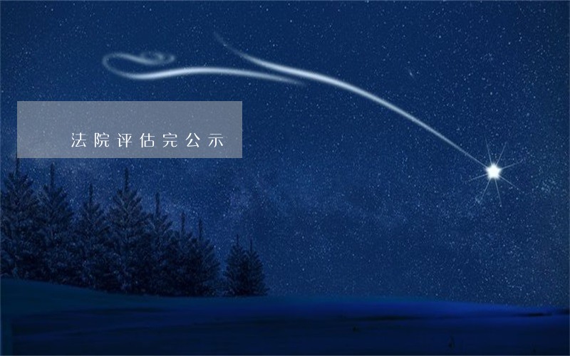 法院评估完公示 法院评估完公示