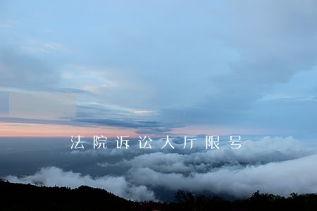 法院诉讼大厅限号 法院诉讼大厅限号