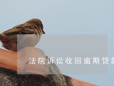 法院诉讼收回逾期贷款 法院诉讼收回逾期贷款