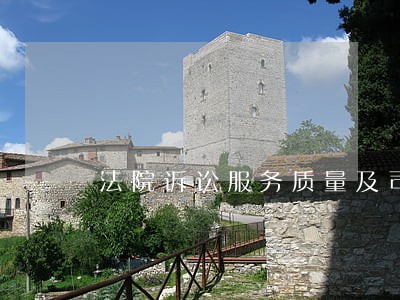 法院诉讼服务质量及司法纪律 法院诉讼服务质量及司法纪律