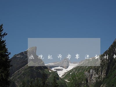 法院起诉专票送到村部可以吗 法院起诉专票送到村部可以吗