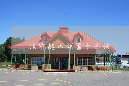 法院起诉储蓄卡冻结