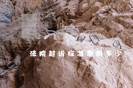 法院起诉标准费用多少 法院起诉标准费用多少