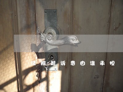 法院起诉费由谁承担 法院起诉费由谁承担